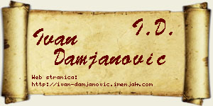 Ivan Damjanović vizit kartica